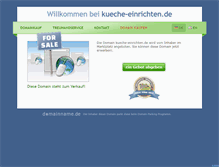 Tablet Screenshot of kueche-einrichten.de